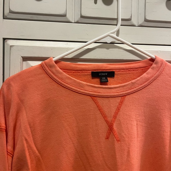 J crew crewneck bright orange - Picture 2 of 4